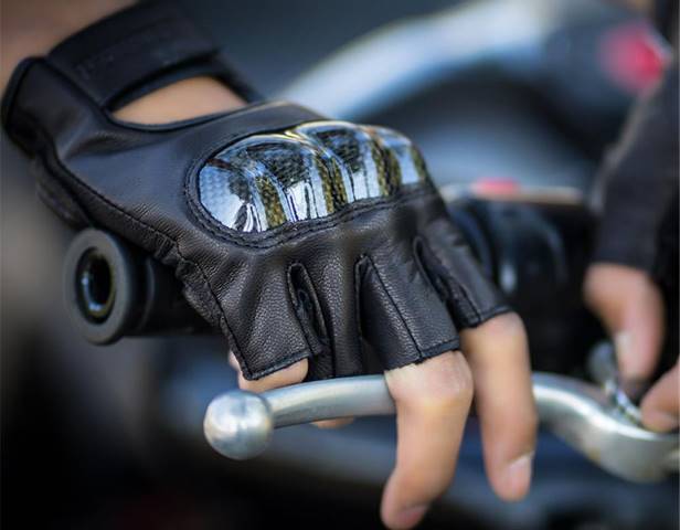 Guantes de cuero para Motocicleta, manoplas para Moto de Verano