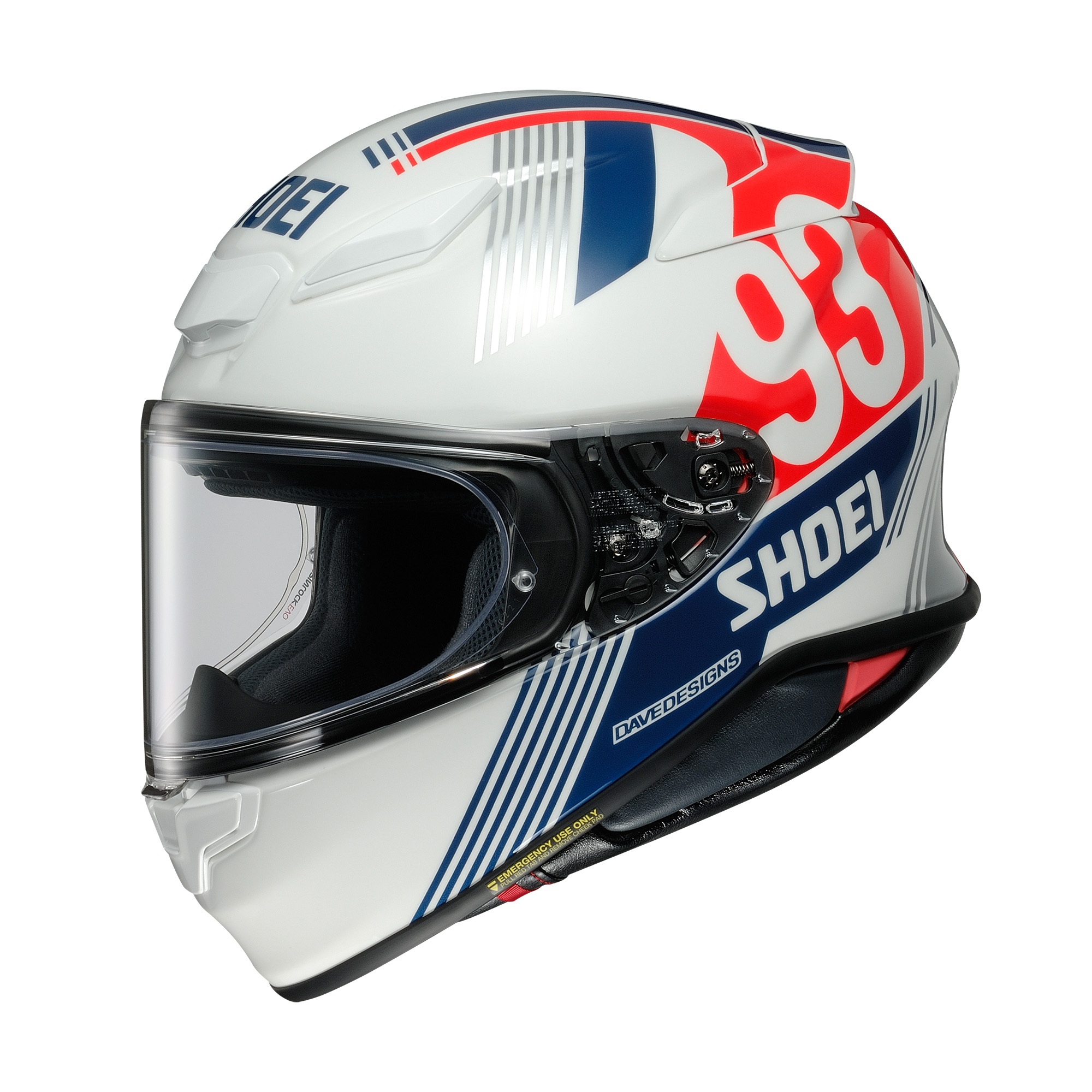 Pegatinas visera casco réplica Marc Marquez